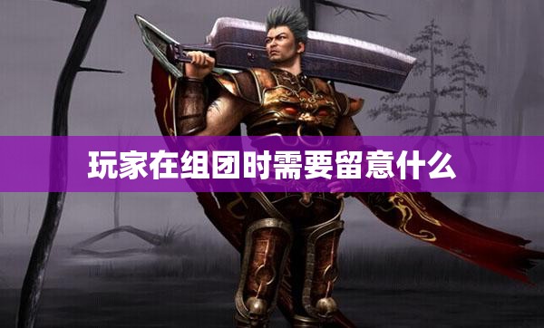 玩家在组团时需要留意什么